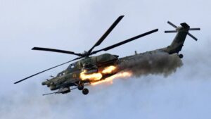 Helicóptero ruso cae derribado por Ucrania