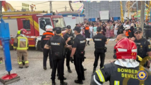 Incidente en la Feria de Abril de Sevilla: falla en la atracción “Tirachinas” deja heridos