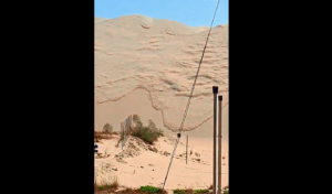 Impactante deslizamiento de arena en Ica tras fuerte sismo de magnitud 6.1 en Perú