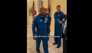 Tensión en el Capitolio: hombre increpa a astronautas de Artemis II y los acusa de mentir