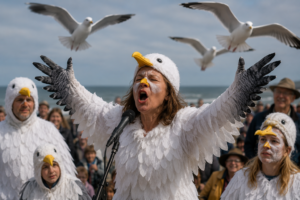 Bélgica celebra el insólito Campeonato Europeo de Llamadas de Gaviota