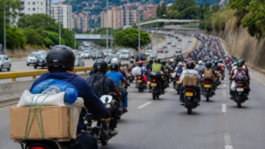 Solidaridad sobre ruedas: cientos de motorizados llevan ayuda desde Caracas hasta La Guaira tras el terremoto