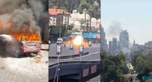 Explosiones cerca del hotel donde se hospedaba Emmanuel Macron sacuden Damasco durante su visita oficial a Siria