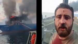 Tres tripulantes resultan heridos tras un ataque con drones contra un buque cerca de Novorossiysk