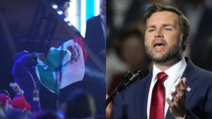 JD Vance responde a manifestante con bandera mexicana durante acto republicano en Dallas