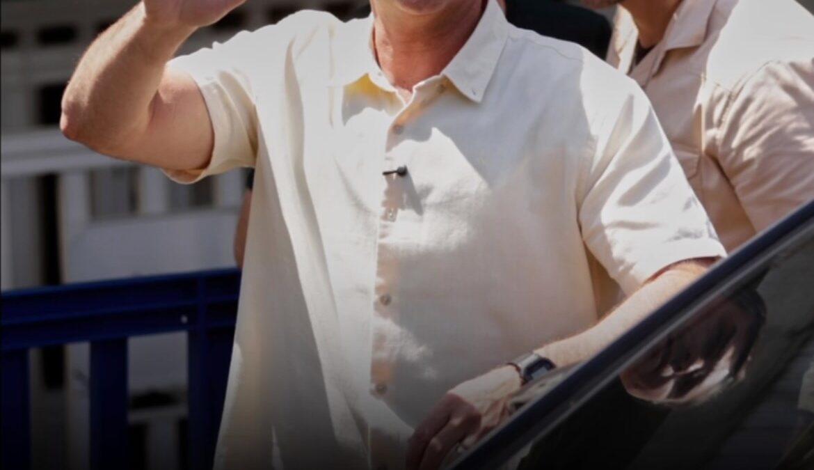 Captura del video sobre el viaje de Flávio Bolsonaro a Estados Unidos