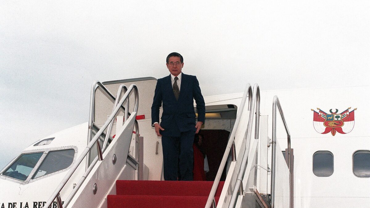 Alberto Fujimori, expresidente de Perú, en una fotografía de octubre de 1998