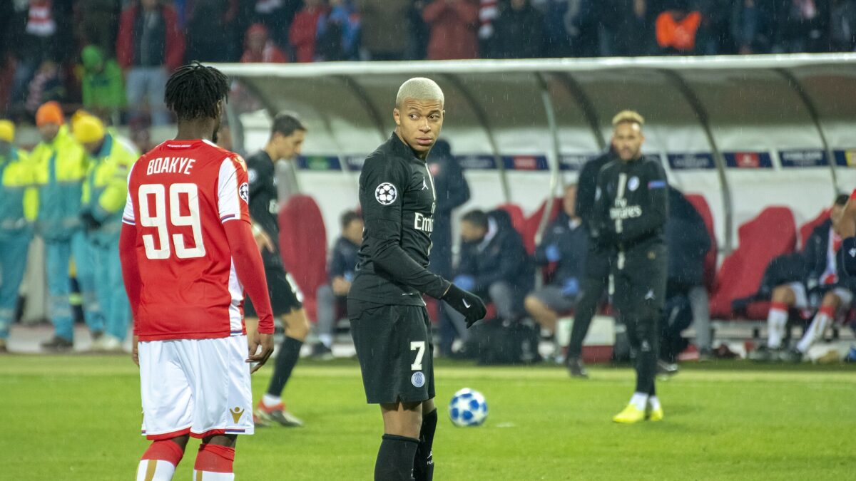 Kylian Mbappé durante una entrevista