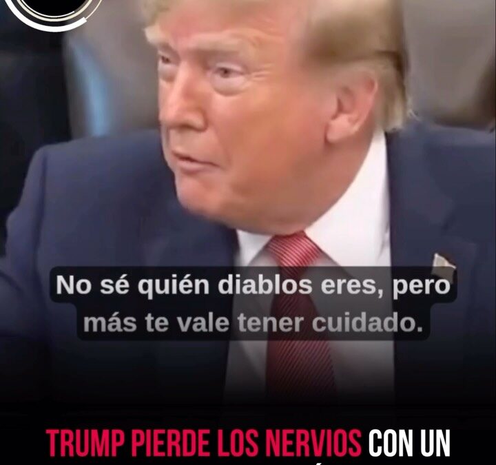Imagen del video del cruce entre Donald Trump y un periodista en el Despacho Oval
